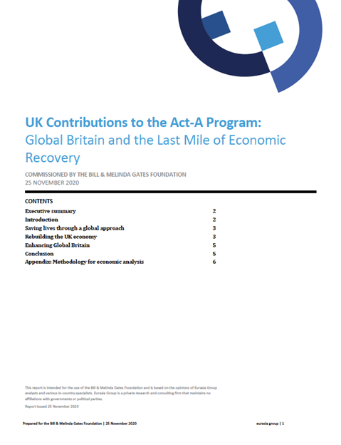 Eurasia report: United Kingdom of Great Britain and Northern Ireland