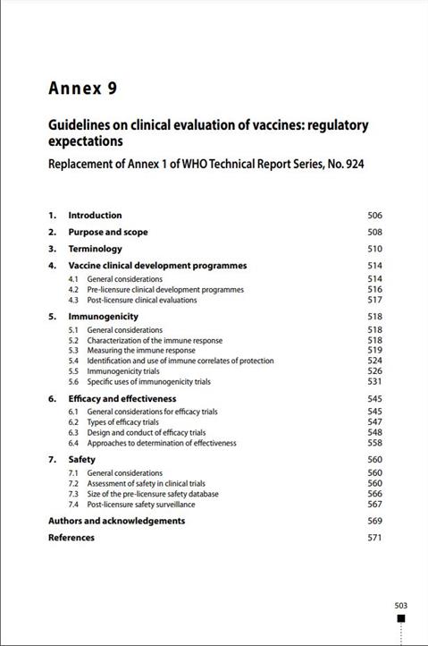 Guidelines on clinical evaluation of vaccines: regulatory expectations
