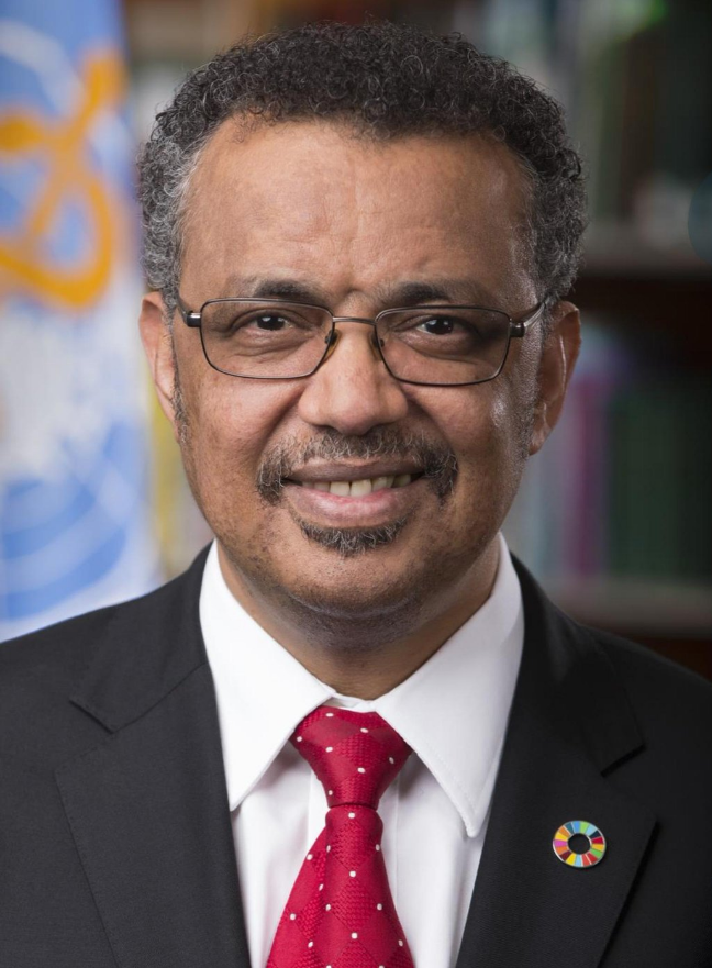 WHO Dr Tedros Portrait Official portrait of WHO Director-General Dr Tedros Adhanom Ghebreyesus
