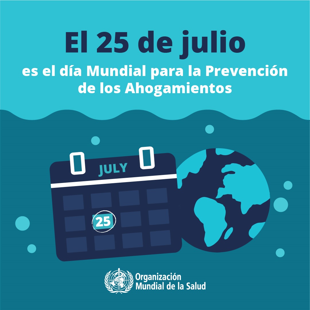 Día Mundial para la Prevención de los Ahogamientos3 Día Mundial para la Prevención de los Ahogamientos, es el 25 de julio