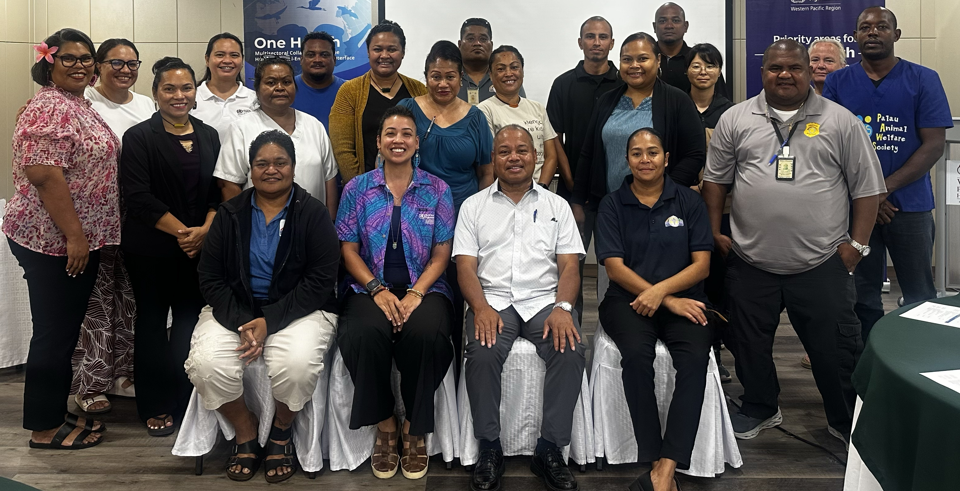 Group photo of participants from a One Health workshop in Palau