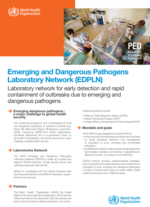 Emerging and Dangerous Pathogens Laboratory Network (EDPLN)