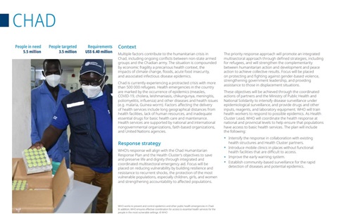 WHO Global Health Emergency Appeal: Chad