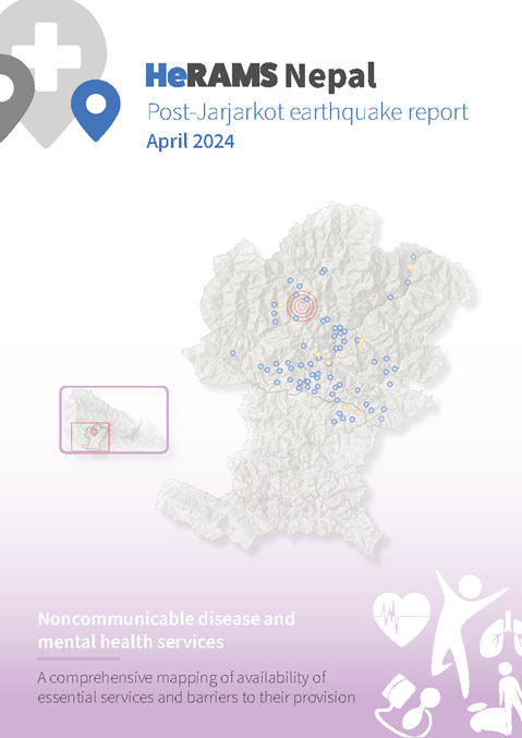 HeRAMS Nepal post-Jarjarkot earthquake report April 2024: Noncommunicable diseases and mental health services