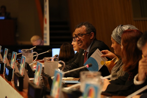 A woman registers herself for a free tuberculosis screening at the active case-finding camp organized in Namobuddha Municipality, Kavrepalanchok