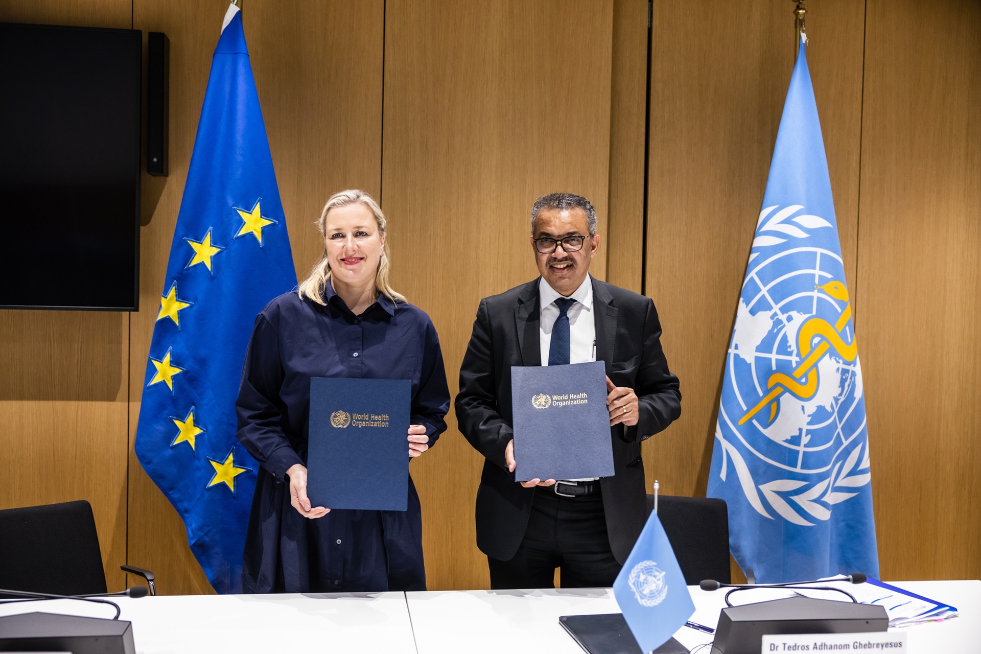 Ms Jutta Urpilainen(L) and WHO Director-General Tedros Ghebreyesus(R) Ms Jutta Urpilainen(L) and WHO Director-General Tedros Ghebreyesus(R)