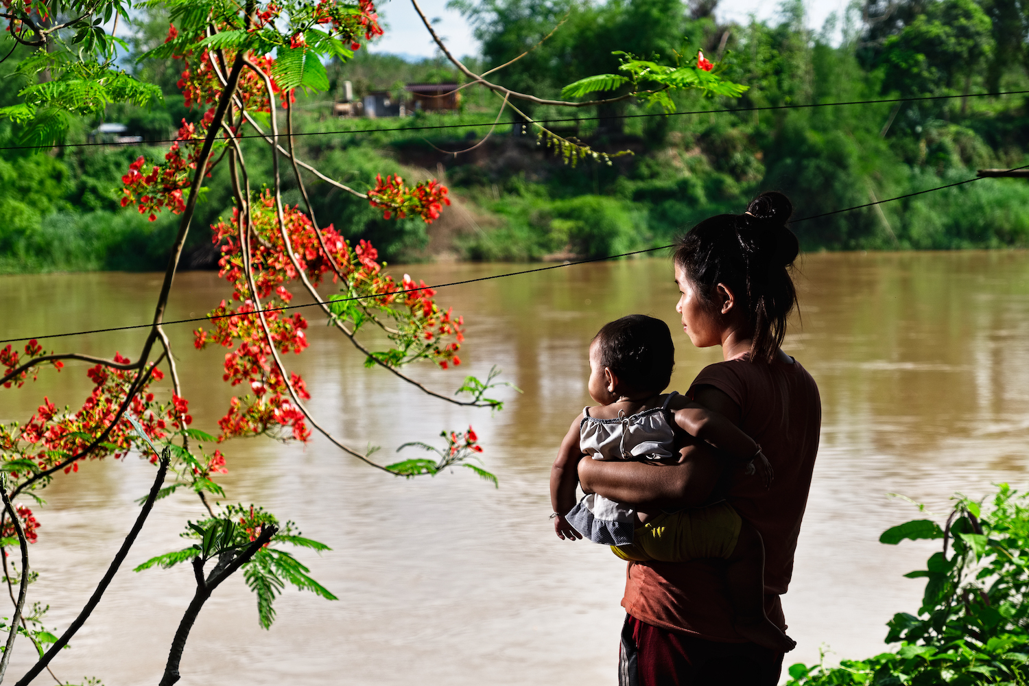 Lifestyle of people living by the Mekong river in Sangthong district.