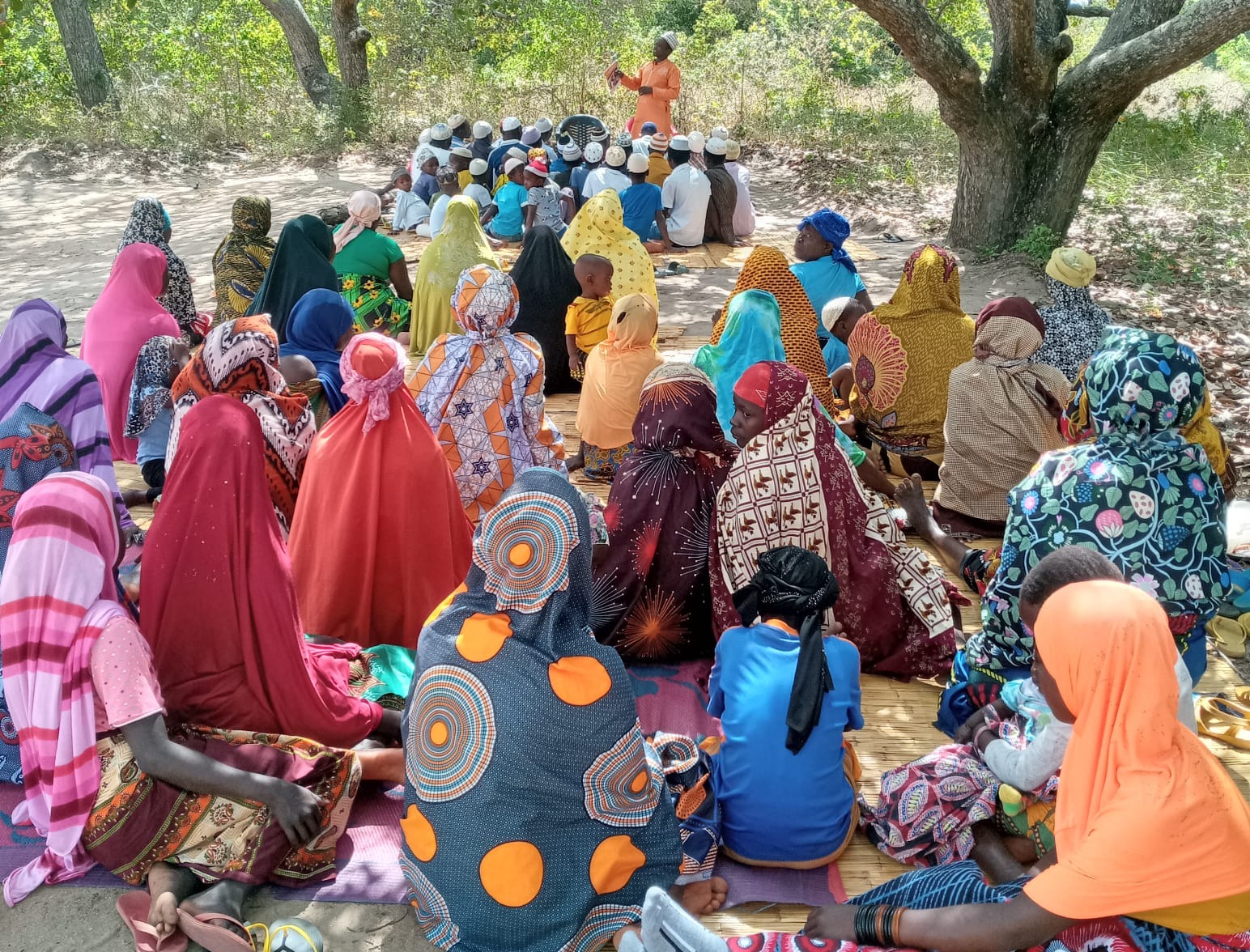 Religious sermon on maternal and child health at Lasag Mustafa Mosque in Mozambique