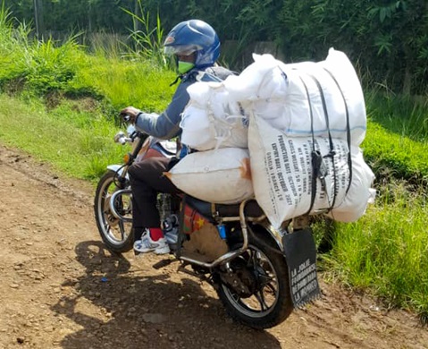 Door-to-door distribution of mosquito nets in Cameroon