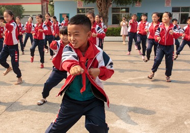 écoliers en Chine