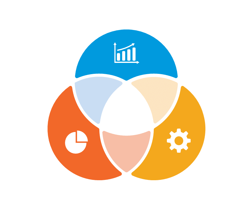 abstract image of coloured dots on a dark blue background