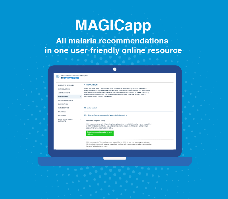 Ilustación para las recomendaciones sobre malaria en MAGICapp