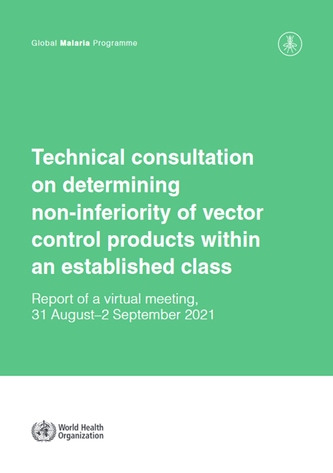 Technical consultation on determining non-inferiority of vector control products within an established class