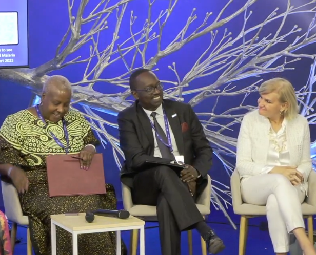 Speakers at the malaria event COP28