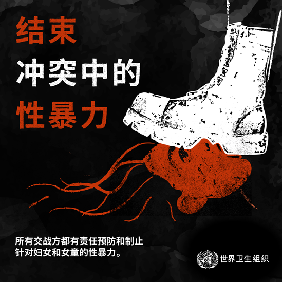 结束冲突中的性暴力 所有交战方都有责任预防和制止针对妇女和女童的性暴力。