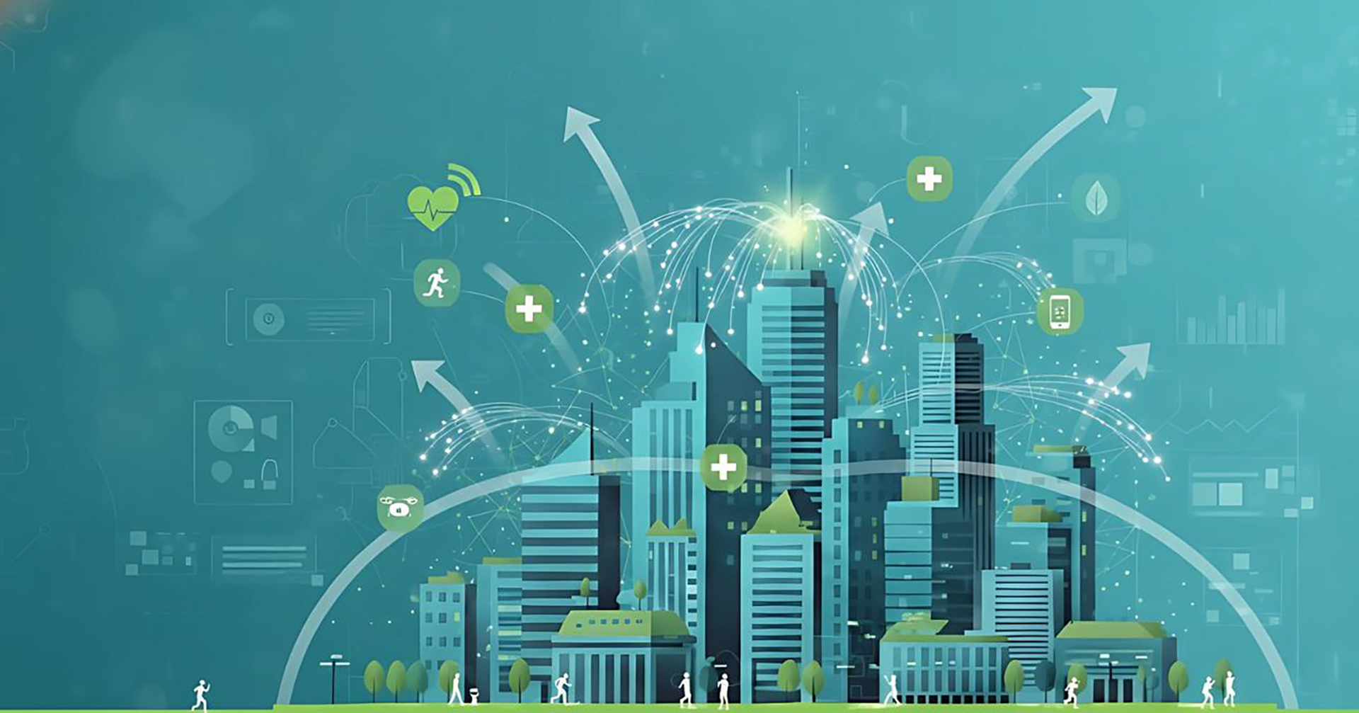 Smart cities illustration Illustration