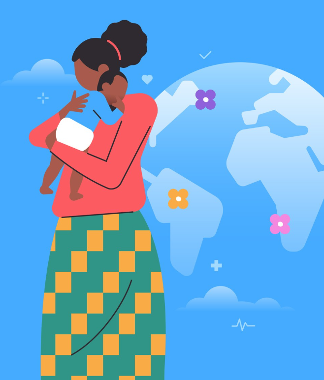 World Health Day thumbnail featuring an woman and her baby