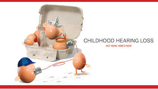 World Hearing Day 2016 childhood hearing loss poster