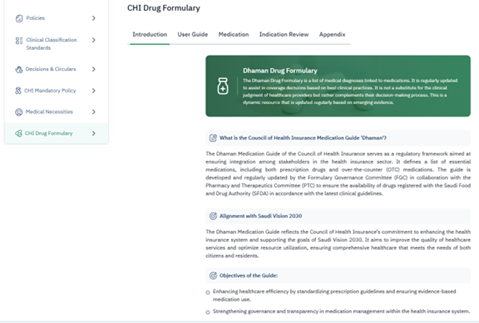 Saudi Arabia: Council of Health Insurance Drug Formulary 2025 (English)