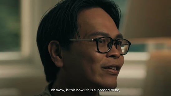 Still from the short film Benny' Story, from the Social Connection Series.