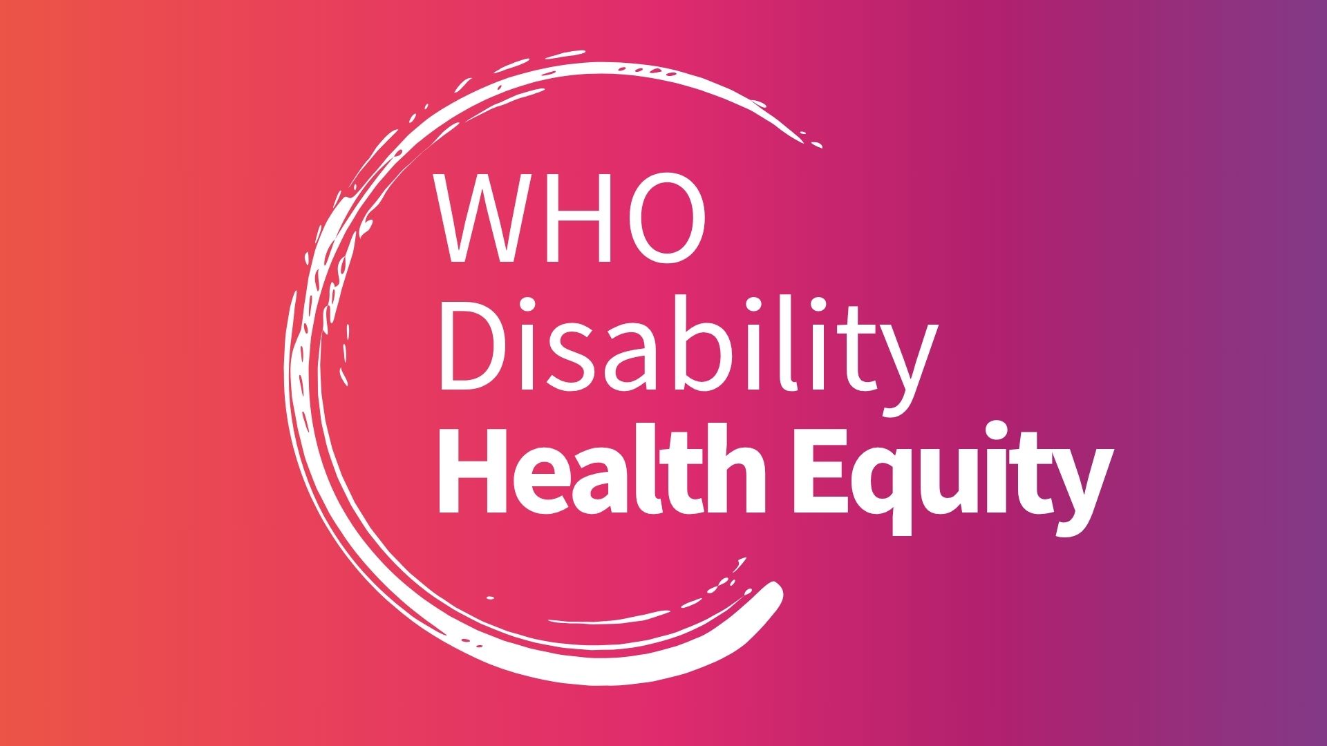 WHO Disability Health Equity logo