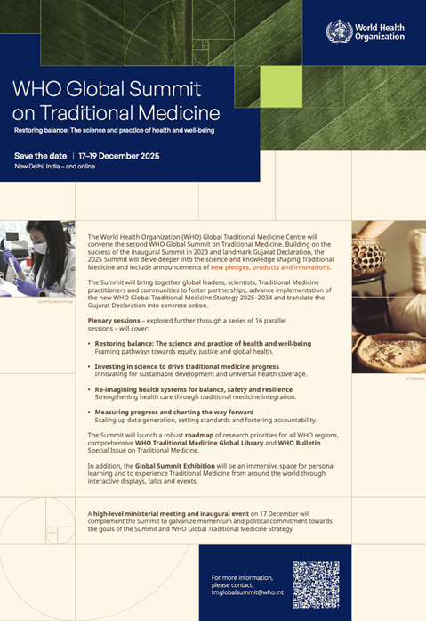 WHO Global Summit on Traditional Medicine