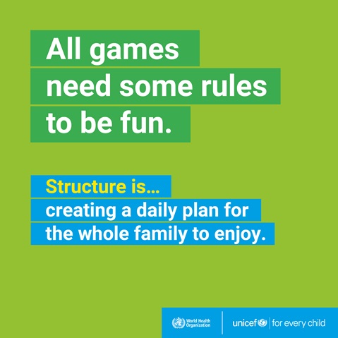 Parenting 6 - Structure Structure is creating a daily plan for the whole family to enjoy