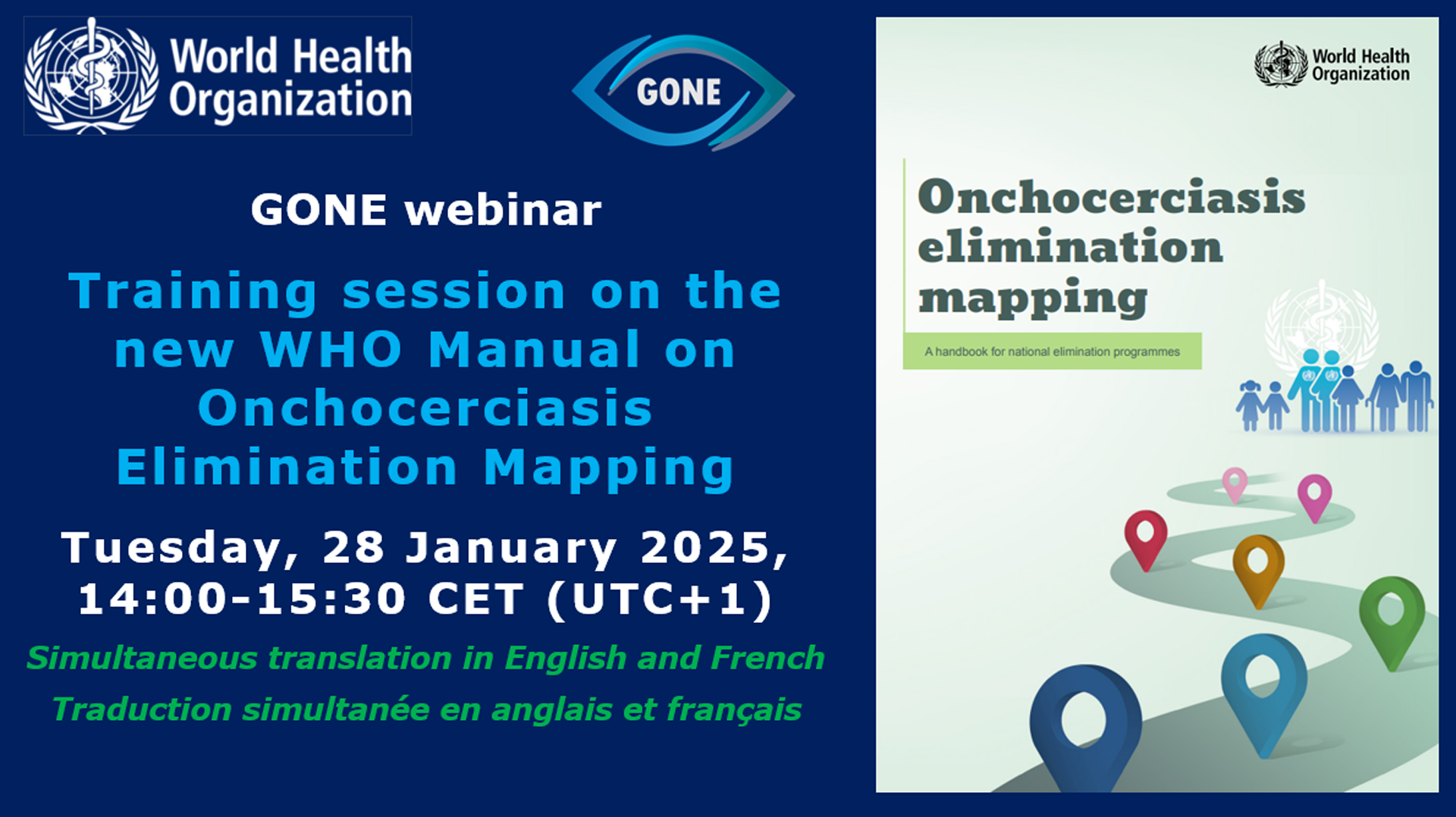 Training session on the new WHO Manual on Onchocerciasis Elimination Mapping