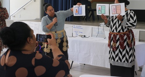 Ministry of health staff learn how to identify mis-information during a WHO-led workshop