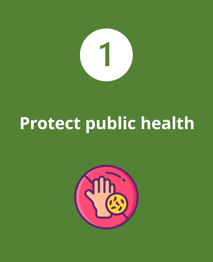 Protect public health illustration