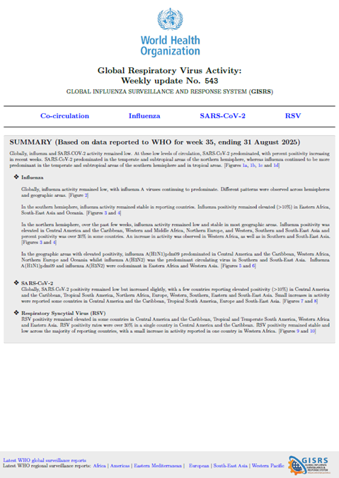 Influenza Update N° 543