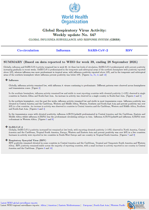 Influenza Update N° 547