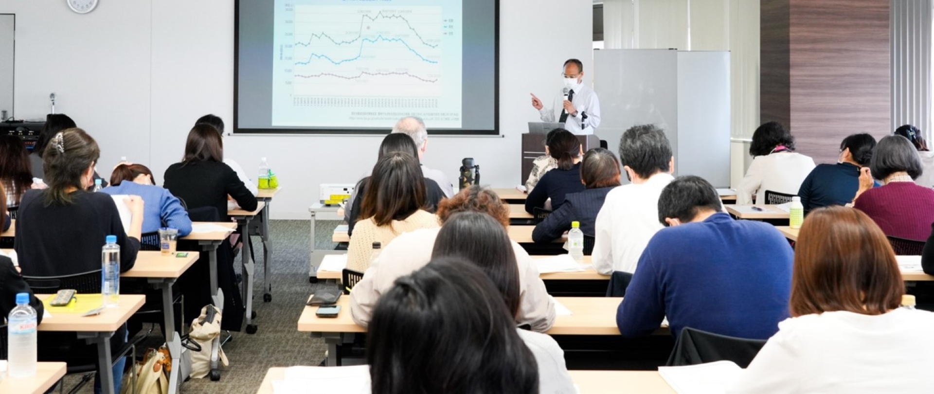 People participate in training