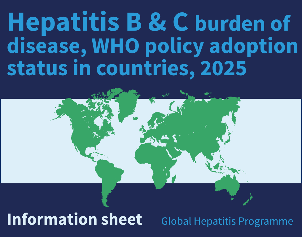 Hepatitis B & C burden of disease, WHO policy adoption status in countries, 2025