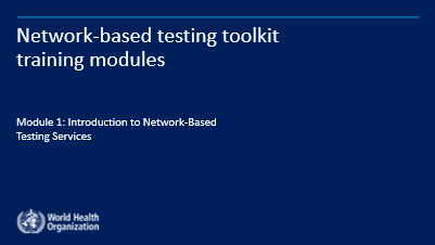 Network-based testing toolkit - training modules