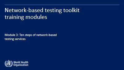 Network-based testing toolkit - training modules