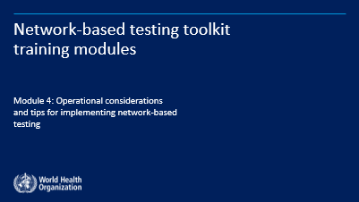 Network-based testing toolkit - training modules