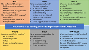 Network-based testing services implementation questions