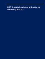 Template 3 - Selecting and procuring self-testing products