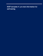 Self-testing toolkit: planning and preparation - Template 4: Pre-test information for self-testing
