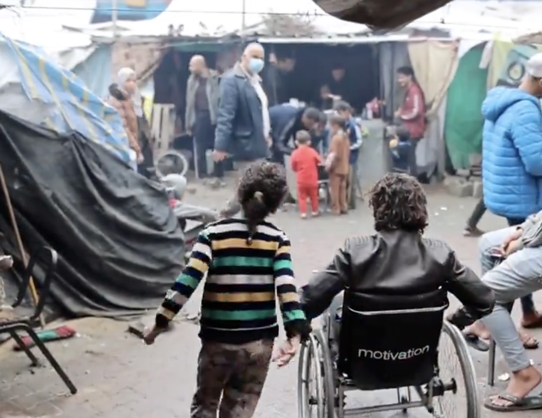 Muhammad, a wheelchair user living in Gaza