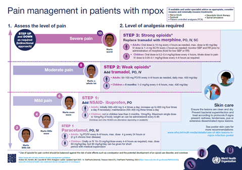 Supplementary information for Mpox clinical management poster series: pain management