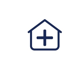 An icon depicting ikmc at home