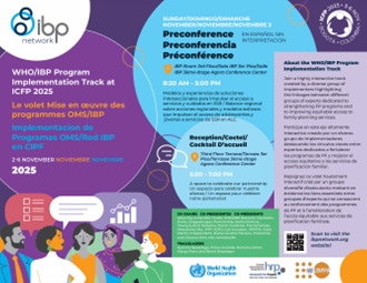 WHO IBP Program Implementation Track ICFP 2025