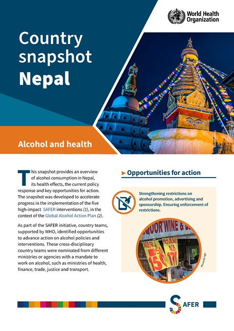 Country snapshot on alcohol and health: Nepal