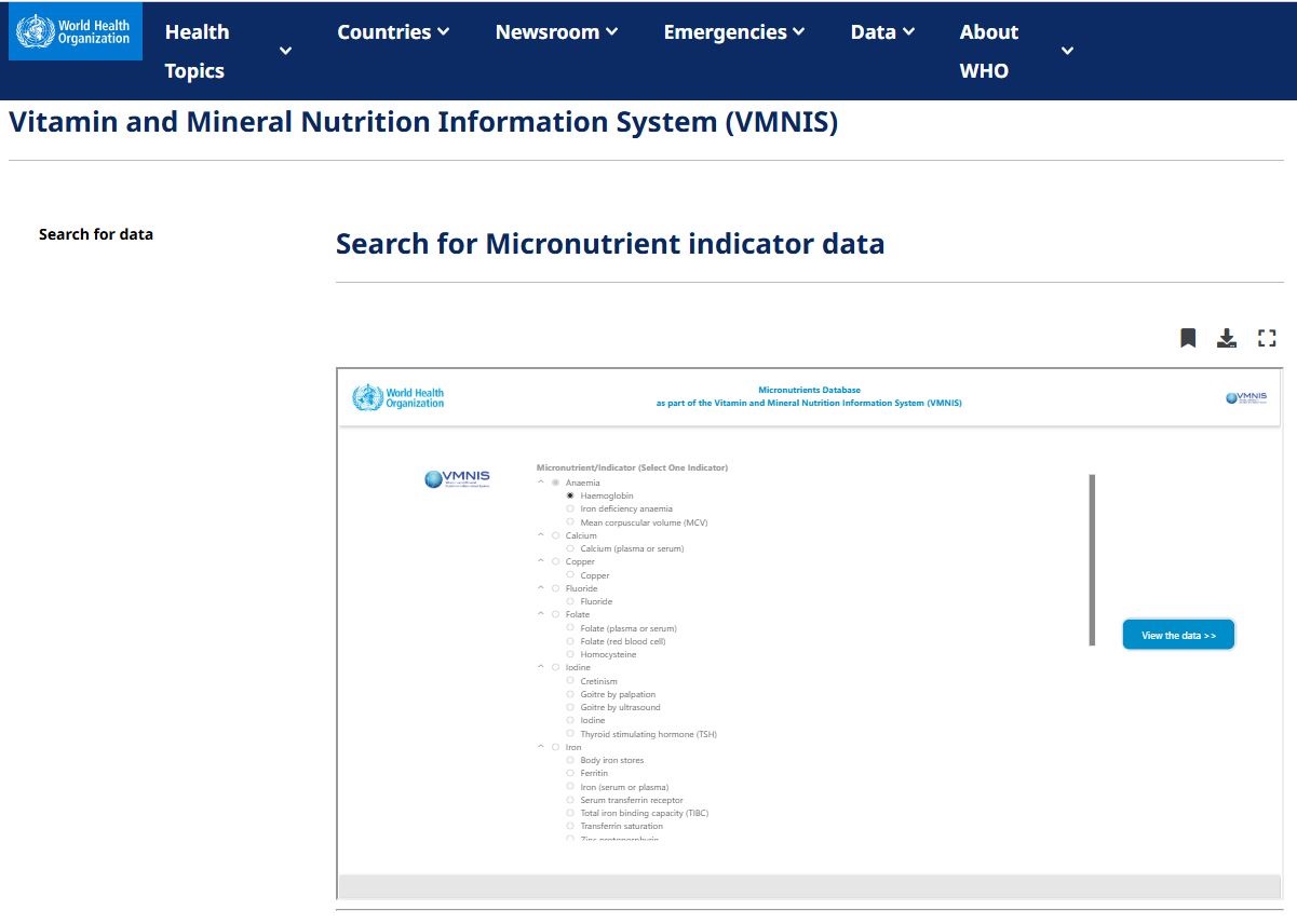 VMNIS platform screenshot