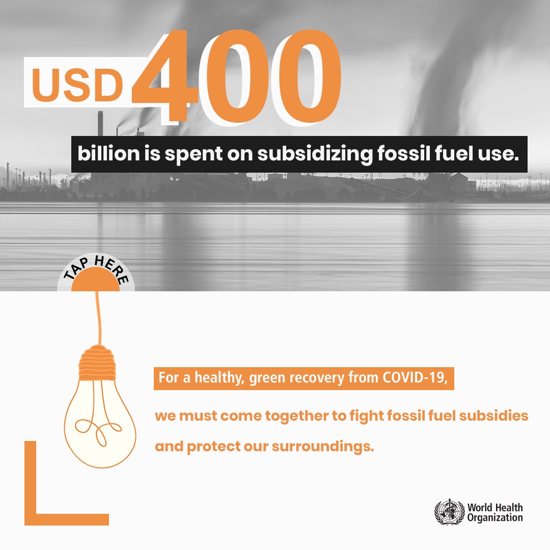 WHO Manifesto: Stop funding pollution WHO Manifesto: Stop funding pollution