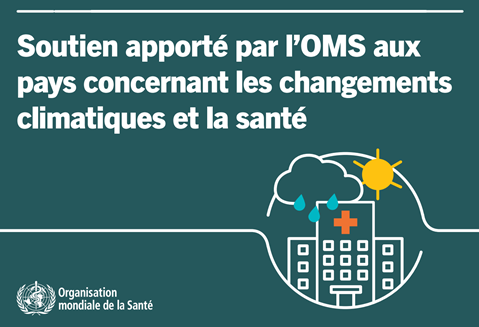 Soutien apporté par l’OMS aux pays concernant les changements climatiques et la santé - guide visuel