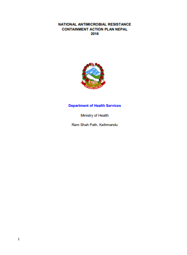 Nepal: National antimicrobial resistance containment action plan