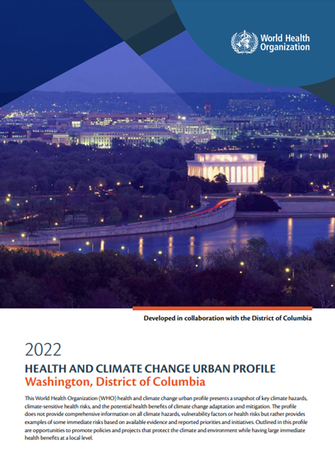 Health and Climate Change Urban Profiles: Washington, District of Columbia